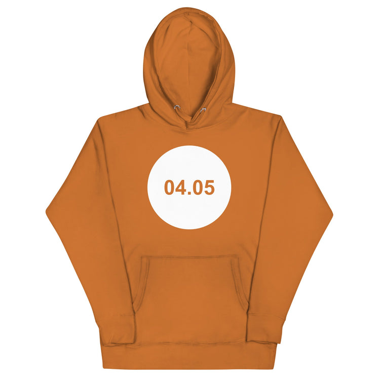 Orange 04.05 Circle Hoodie — front