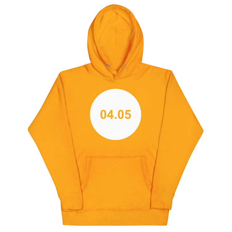 Yellow 04.05 Circle Hoodie — front
