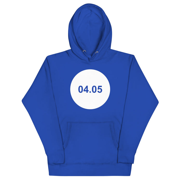 Blue 04.05 Circle Hoodie — front